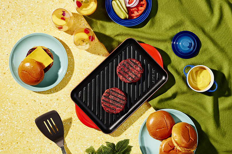 Burgers grillés végétaliens